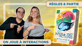 PLAYING INTERACTIONS! Rules + Playthrough + Review | Opla Board Games