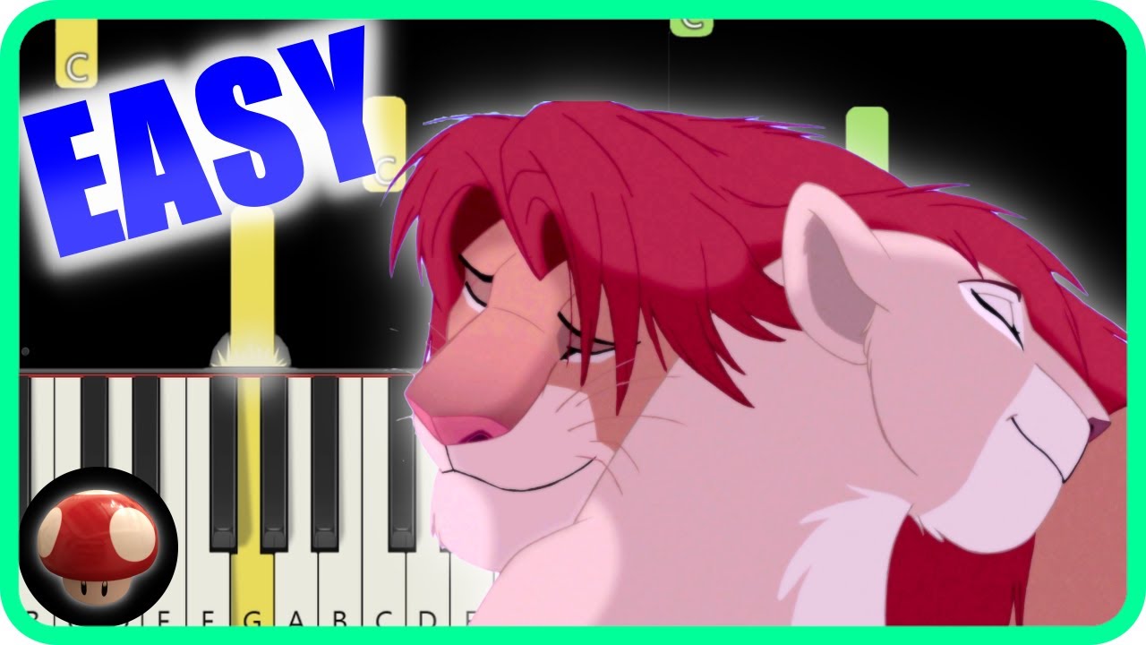 Can You Feel The Love Tonight from The Lion King - EASY Piano Tutorial ...