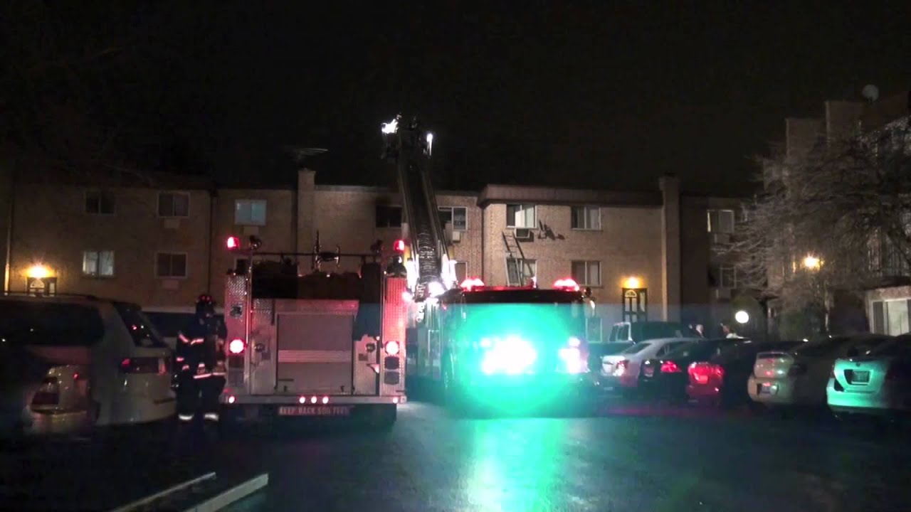 Apartment Fire with People Trapped Quick Knockdown and Rescue on