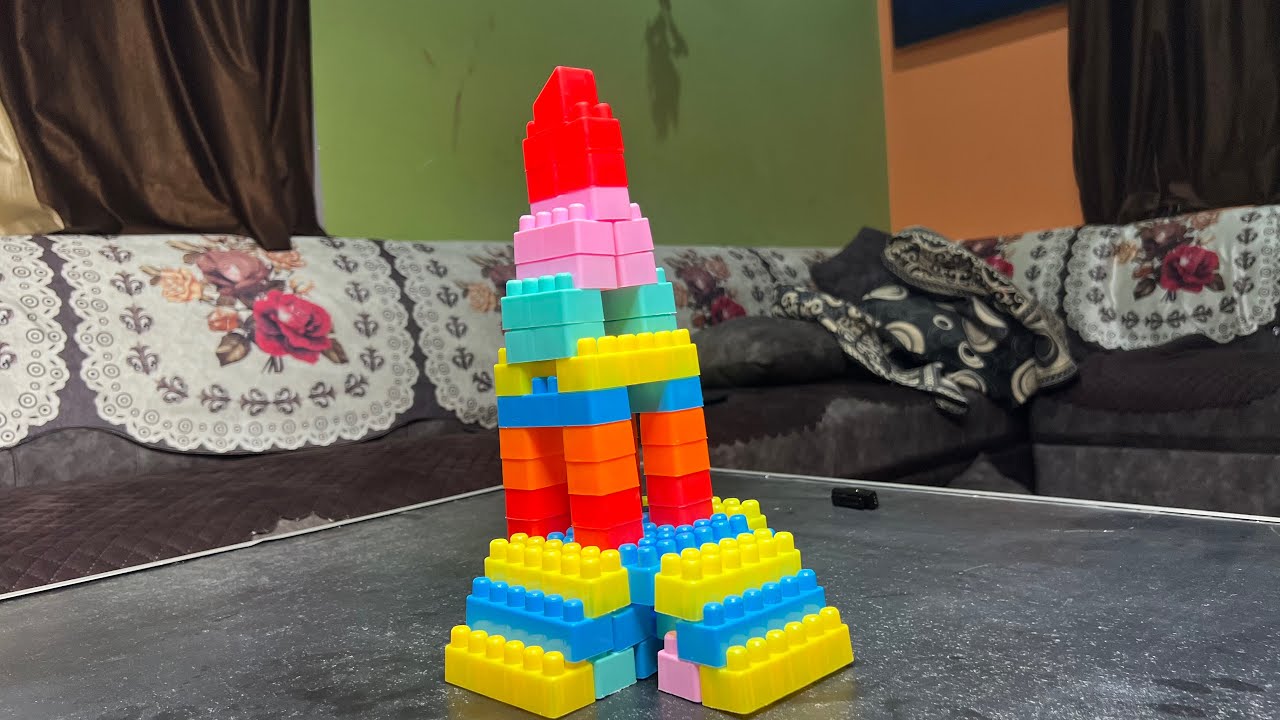 Temple Using Blocks DIY Satisfying Temple Building Blocks | How to make Temple with ...