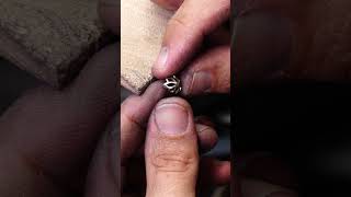 Handmade Tulip Setting for Engagement Ring #shorts