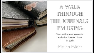 COMPARING JOURNAL SIZES | WHICH IS BEST FOR YOU | SETUP | FLIP THROUGH | TRAVELER'S NOTEBOOKS