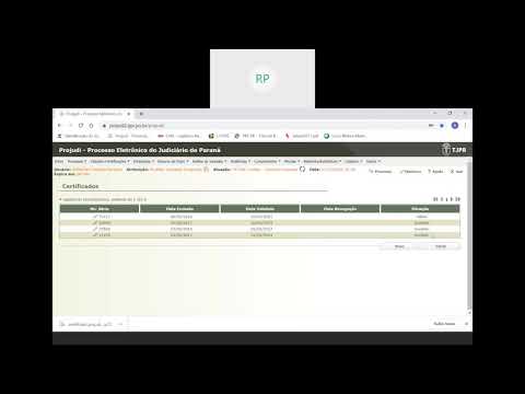 Criar certificado digital no Projudi