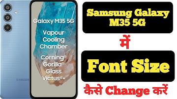 How to change font size in Samsung Galaxy M35 5G||Samsung Galaxy M35 5G font size ||