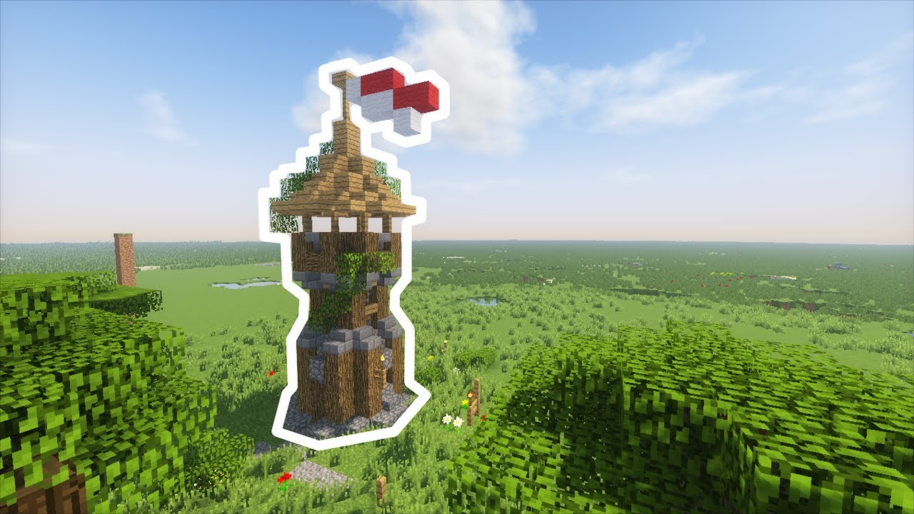 Minecraft - How To Build: Small Medieval Watchtower - YouTube