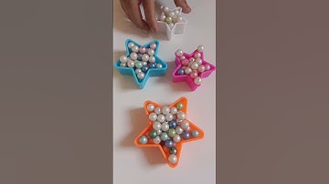 Beads reverse effect video|colourful moti Reverse Satisfying Asmr|pearls Reverse mirror and star set