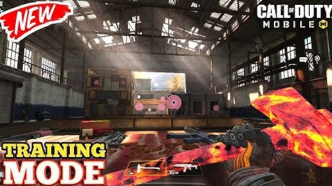 Cod mobile new training mode |training room in call of duty mobile |cod mobile training graound