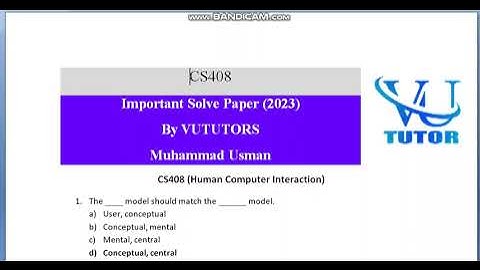 CS408 Very Important MCQ