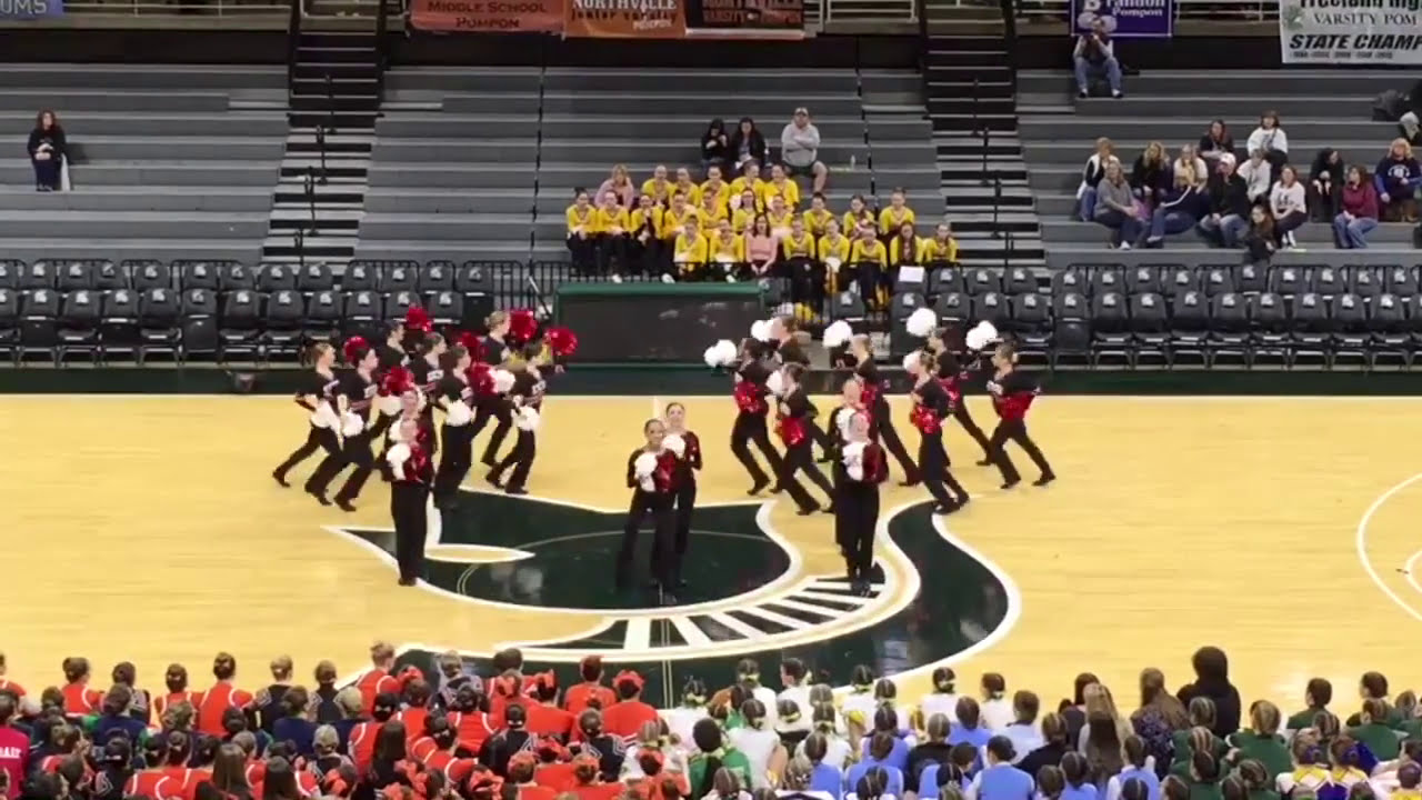 Divine Child Varsity Pom Pon - MAPP State Champions 2015 - YouTube