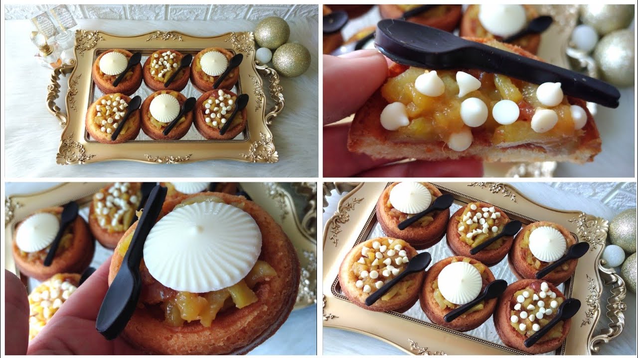 كيكات صغار في المول العجيب بالتفاح معسل🍎كيجيو معلكين مع سر التعليكة ديالهم بمذاق مميز ولذة لاتقاوم👌