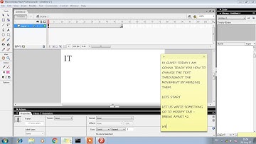 SHAPE TWEENING OF TEXT WITH COLOUR IN MACROMEDIA FLASH 8