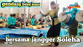 Gendang Beleq Kenaot Bersama Jangger Soleha Nabuh Tokol Di Pemepek Lingsar