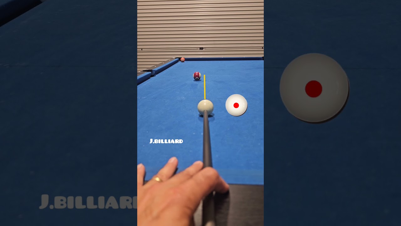 Aiming and Mastering the Cut Shot in Pool #8ballpool #poolshots #trickshots #billiards