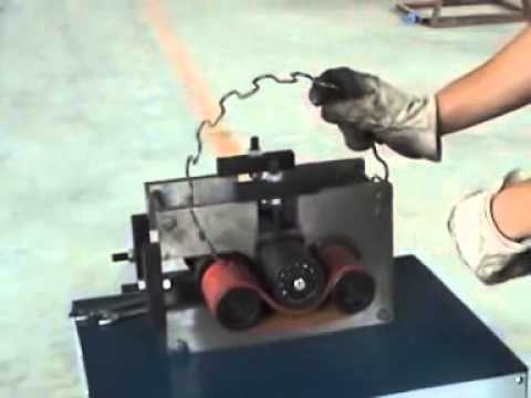 Spring Curving Machine - YouTube