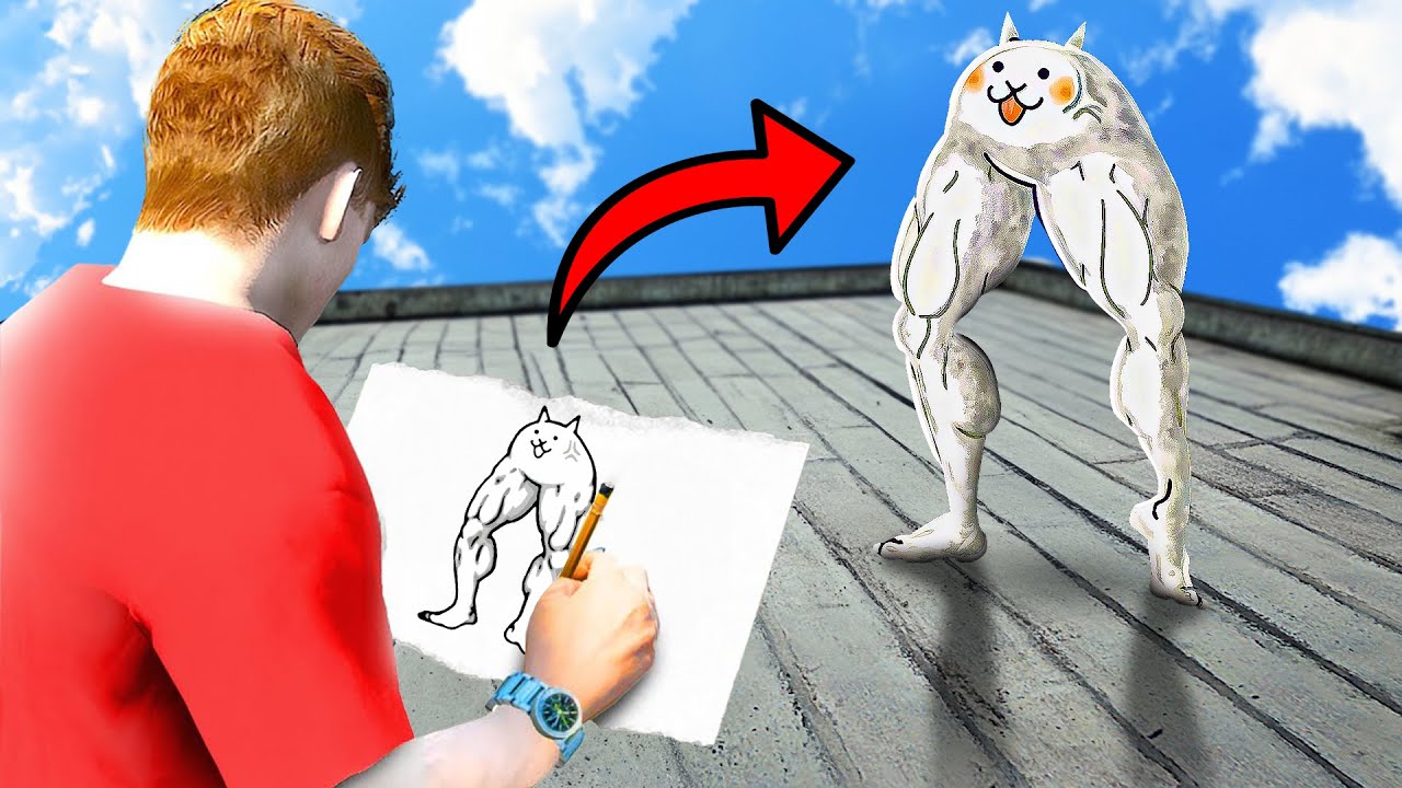 Everything I DRAW, Comes To LIFE! (The Battle Cats)