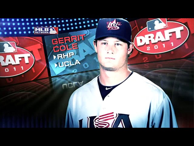 Gerrit Cole being drafted by the Pirates