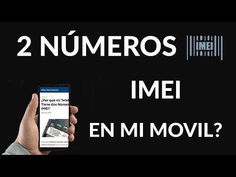 Video: ¿Los teléfonos con doble SIM tienen dos números IMEI?