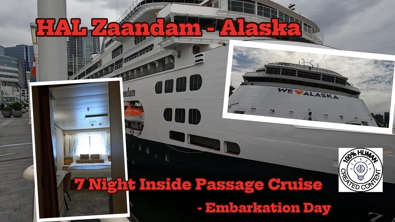 Cruise to Alaska on HAL Zaandam - Day 1, Embarkation and Sailing.