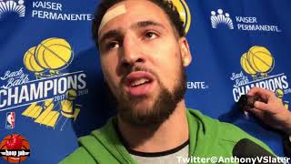 Klay Thompson Reacts To Dropping Curry's NBA 3 Point Record & Dropping 52 Against The Bulls. HoopJab