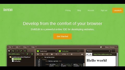 Making Folders and Files in ShiftEdit