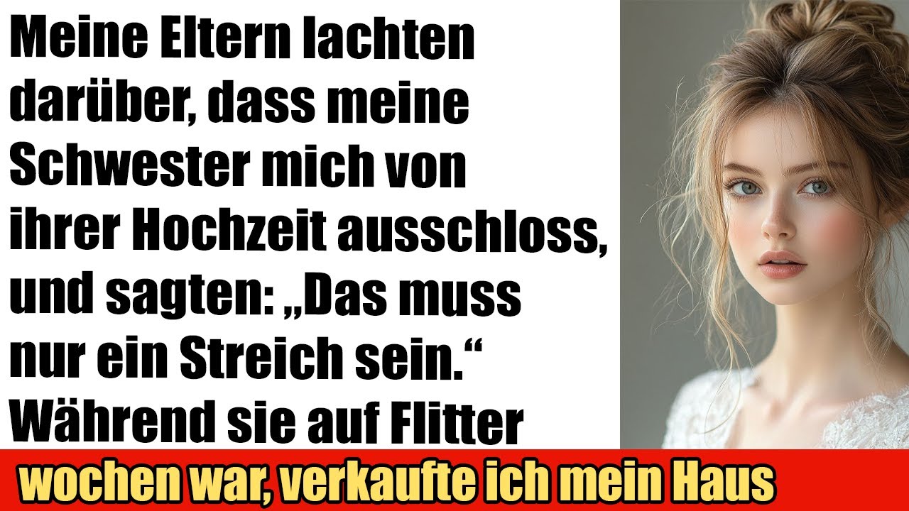 Meine Eltern lachten, als meine Schwester mich von ihrer Hochzeit ausschloss – „nur ein Scherz