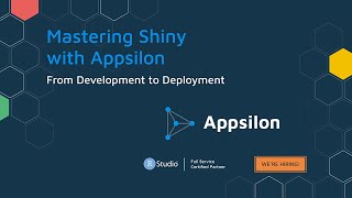 R Shiny Masterclass: Building, Styling, and Scaling Shiny Applications || Posit || Appsilon