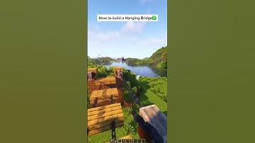 Minecraft: Hanging Bridge | #shorts