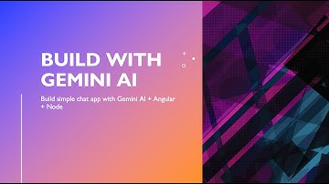 🚀 Building a Chatbot with Gemini + Angular + Node.js | Step-by-Step Guide