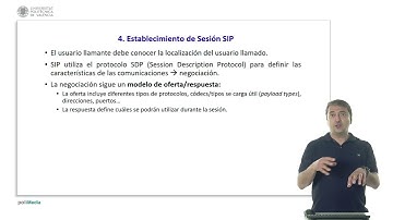 Establecimiento de sesión en el protocolo SIP |  | UPV