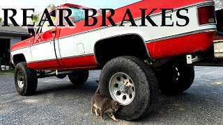 REAR DRUM BRAKE & PARKING BRAKE REPAIR  Squarebody Chevy