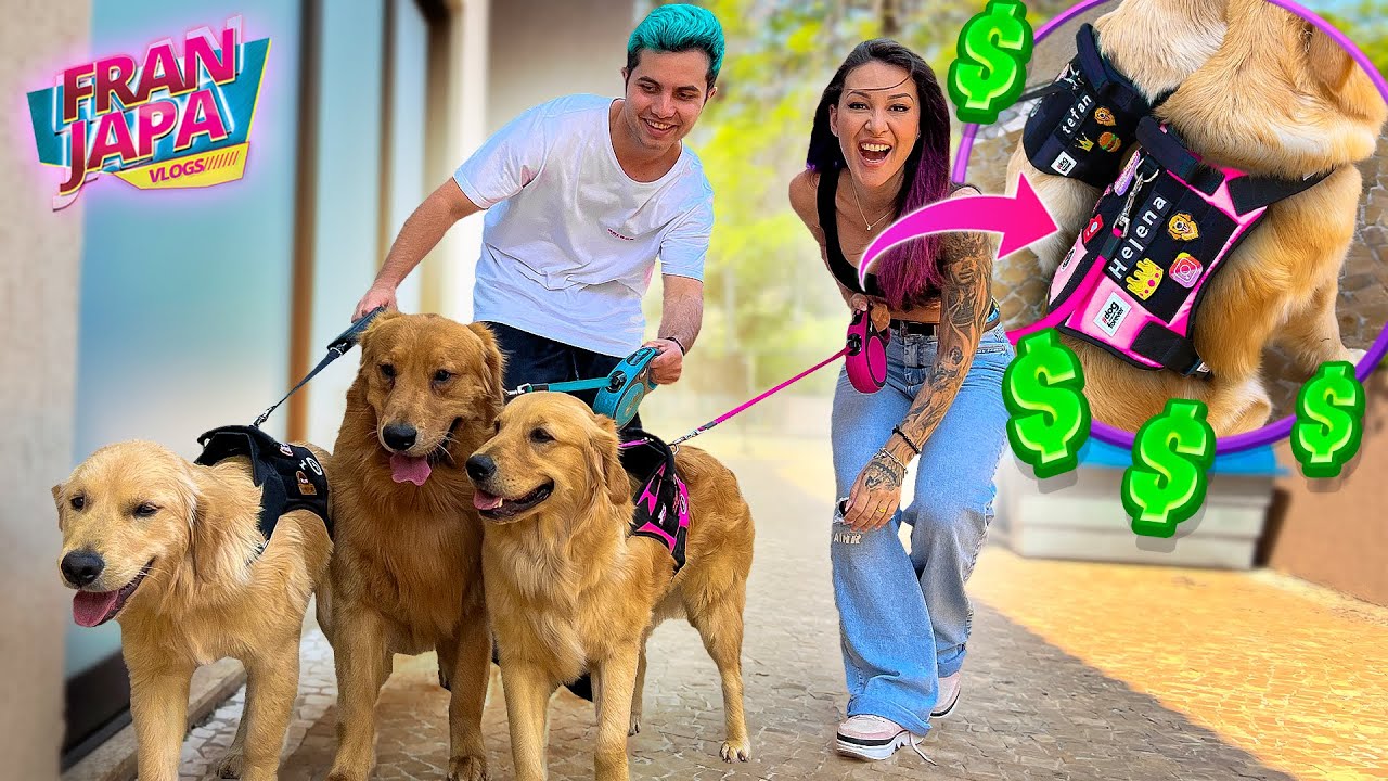 COLEIRAS DE MILHÕES DOS MEUS CACHORROS 🤑- Fran Japa