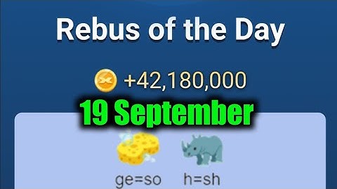19 September All Quests Code X Empire  | Rebus Of The Day | Riddle of the day