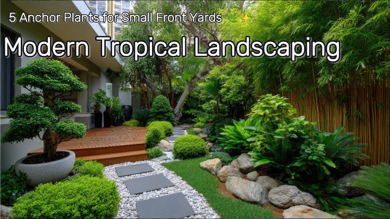 Modern Tropical Landscaping 2026: 5 Anchor Plants for Small Front Yards ...