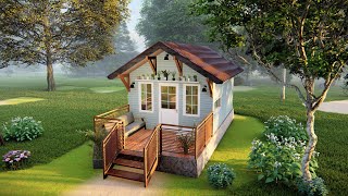 Living Large in a Small Space: 4x8m (13x27ft) Wooden Tiny House