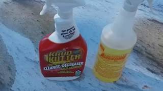 Totally awesome power cleaner vs krub kutter  cleaner degreaser