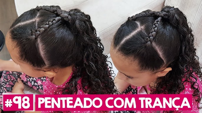 150+ Penteados para Cabelo Cacheado Infantil: Tutoriais FÁCEIS!