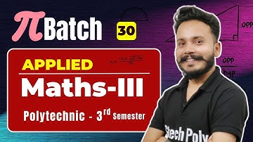 Applied Mathematics-III | Lecture-30 | Higher Order Differential Equation (Part-05) | Polytechnic.