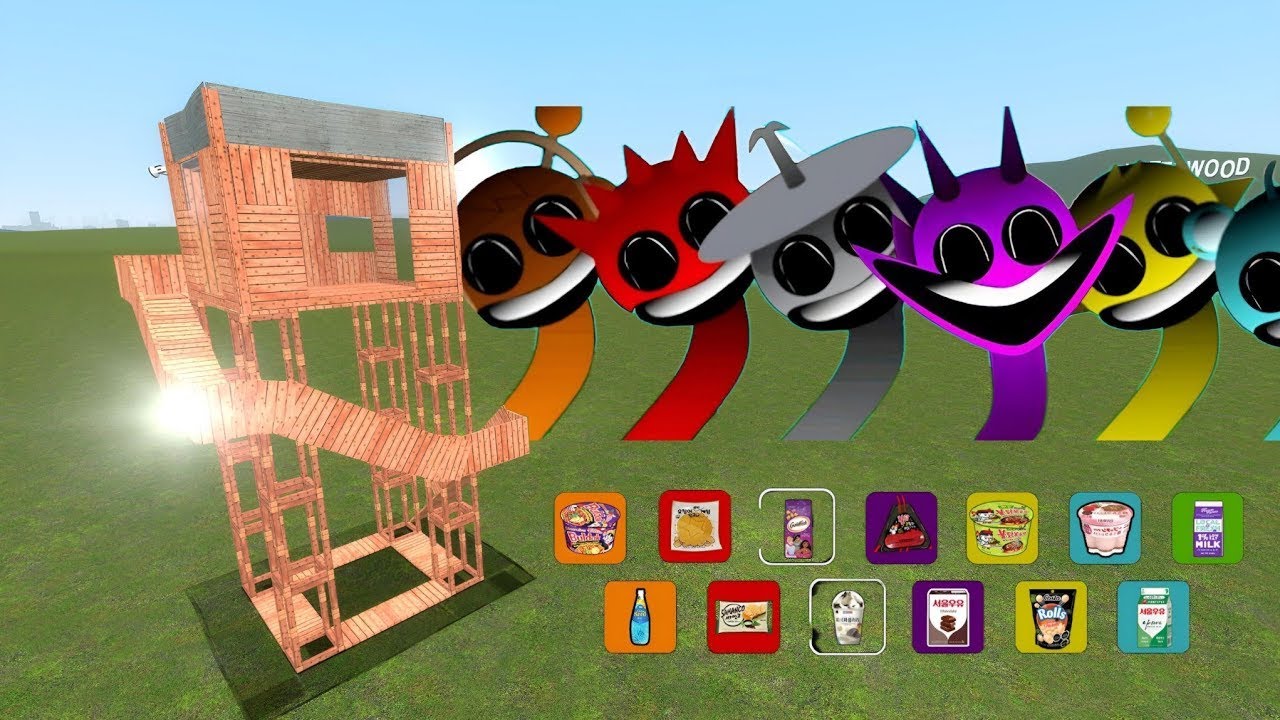 Incredibox Sprunki Want Me To Help Them 4 Vs Towers In Garry's Mod