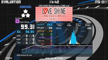 [ITG/DDR FEC] DSP12 LOVE SHINE (Body Grooverz 2006 mix) - 99.31% 14e