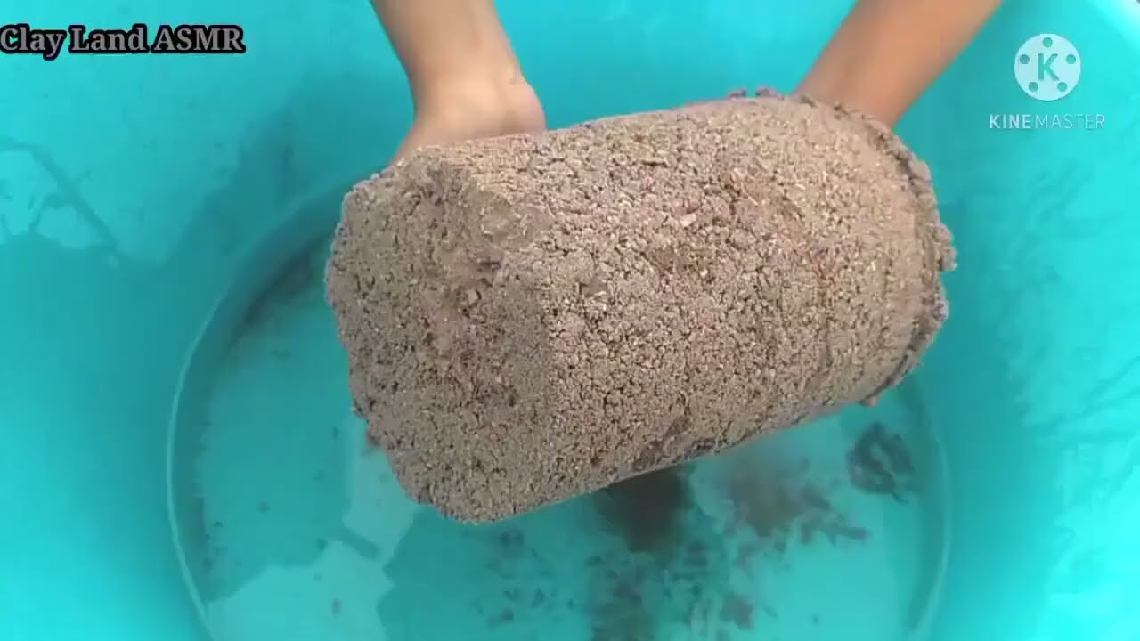 ASMR|| Grity Reddirt Sand Cement water dry Crumbling #satisfying #asmrvideos #asmr #relax