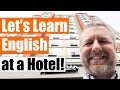 Lets learn english at a hotel  an english travel lesson with subtitles