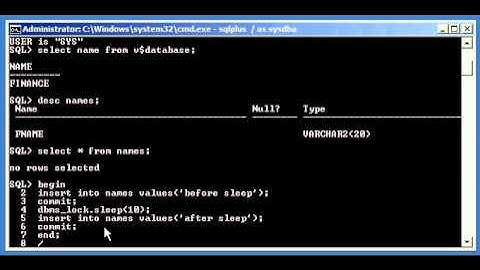 Oracle DBA Justin - How to code a pause/sleep in a PL/SQL script
