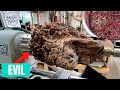 Woodturning -  Blood Veins Evil Epoxy Resin !