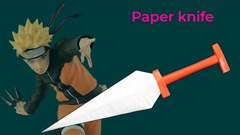 Làm Phi Tiêu Bằng Giấy || Gấp Phi Tiêu Ninja Kunai Naruto Bằng Giấy