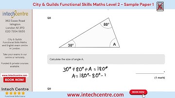 City & Guilds Functional Skills Maths Level 2   Sample 1 non calculator
