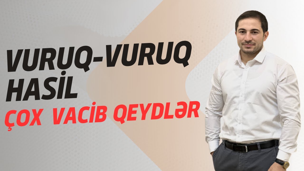 Vuruq-vuruq-hasil / İbtidai riyaziyyat /Miq və Sertifikasiya