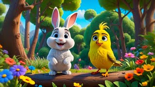 Benny the Brave Bunny| 3D Animated story for kids| English story for kids #trending#rabbitstory