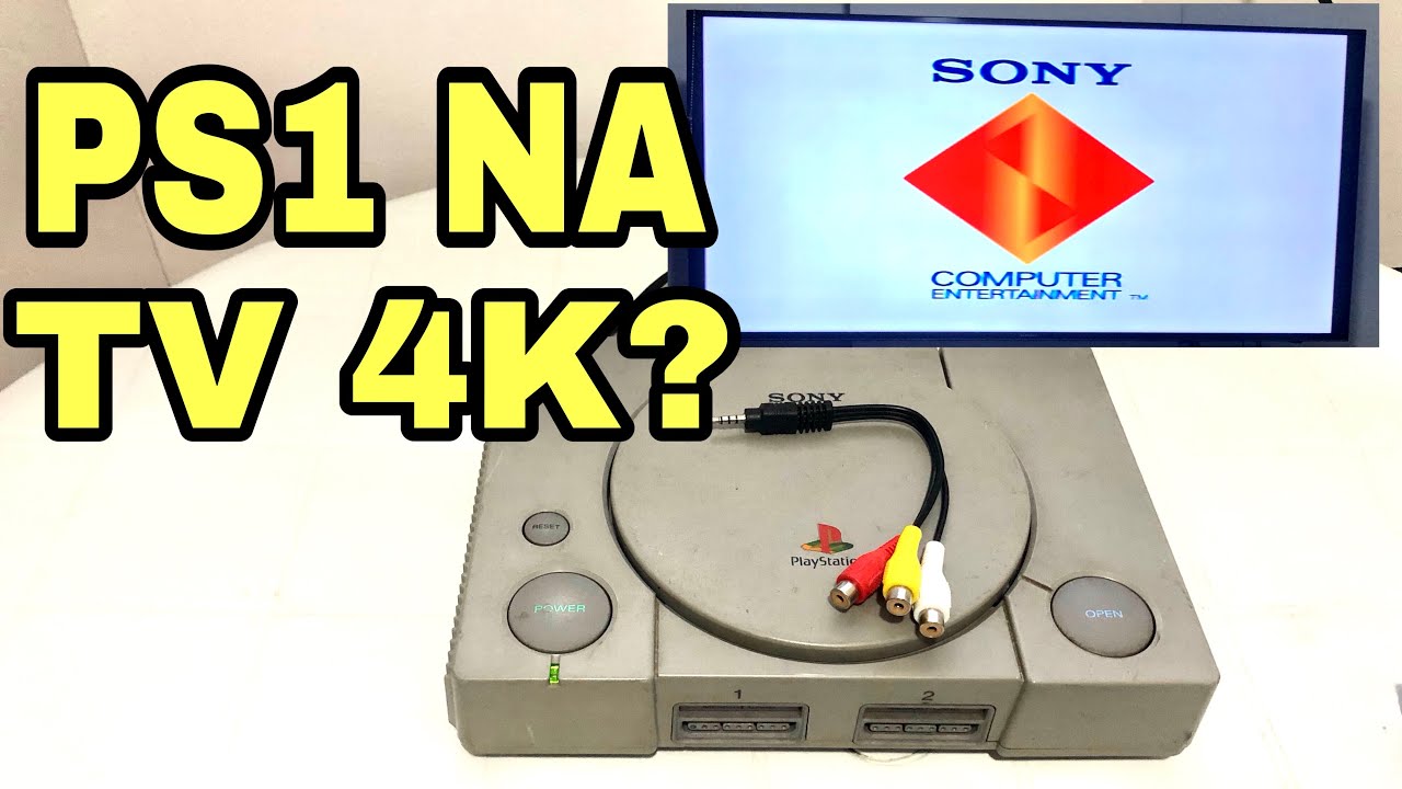 PS1 RODANDO NA TV 4K SEM CONVERSOR! Modelo modelo  6 série!