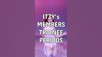 ITZY TRAINEE PERIODS #shorts #kpop #yeji #lia #ryujin #chaeryeong #yuna