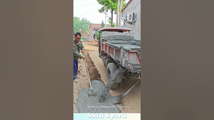 Rural road widening with concrete!